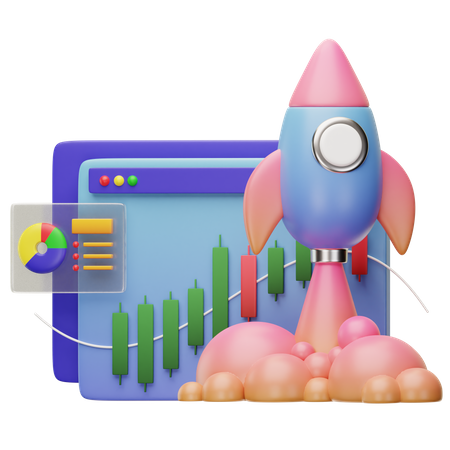 Startup Investment 3D Icon