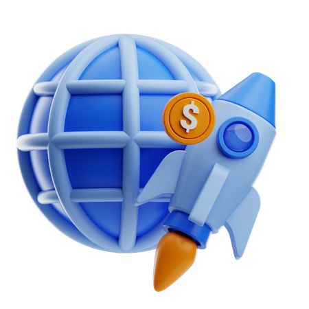 Startup Launch  3D Icon