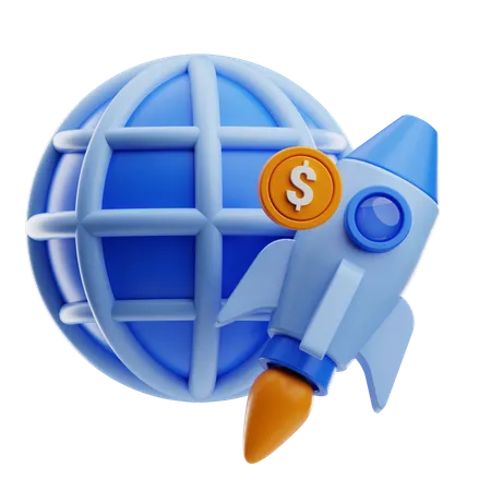 Startup Launch  3D Icon