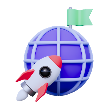 Startup Launch  3D Icon