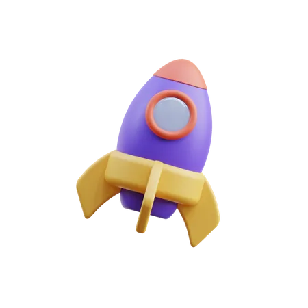 Startup launch 3D Icon