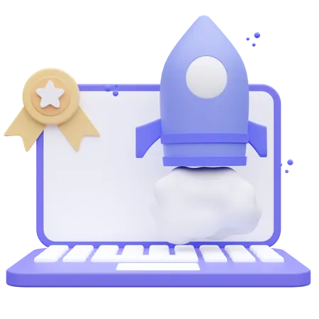 Startup Launch Business  3D Icon