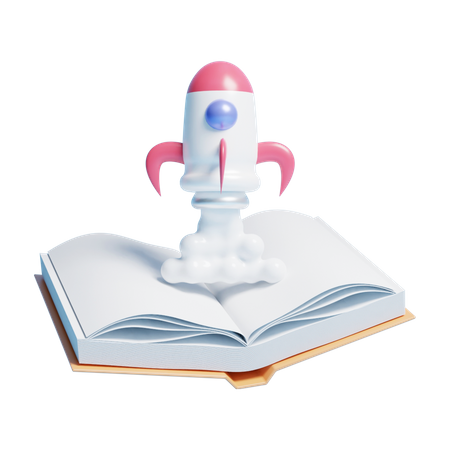 Startup Learning  3D Icon