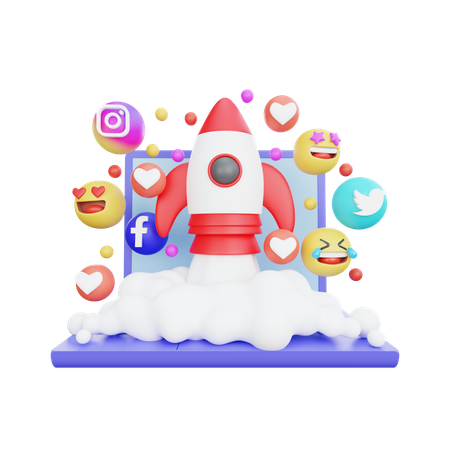 Startup Marketing  3D Icon