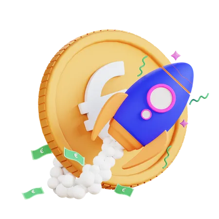 Startup Money  3D Illustration