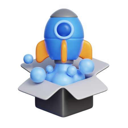 Startup Out of the Box  3D Icon