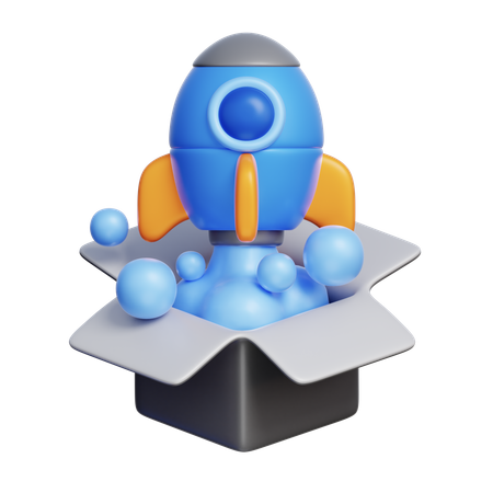 Startup Out of the Box  3D Icon