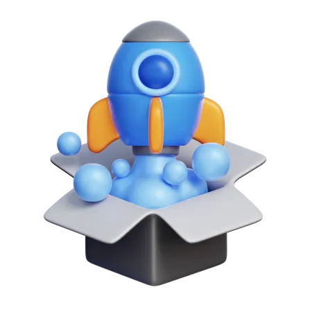 Startup Out of the Box  3D Icon