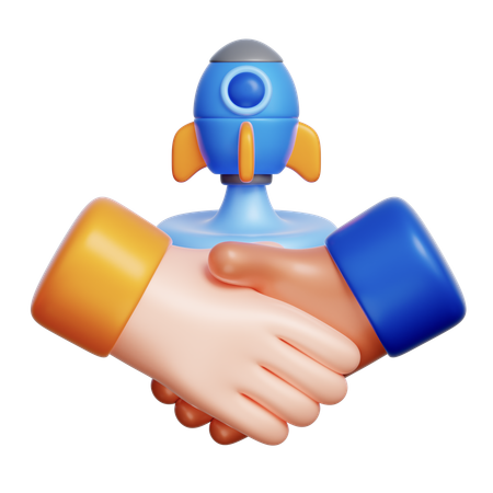 Startup Partnership  3D Icon