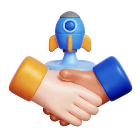 Startup Partnership  3D Icon