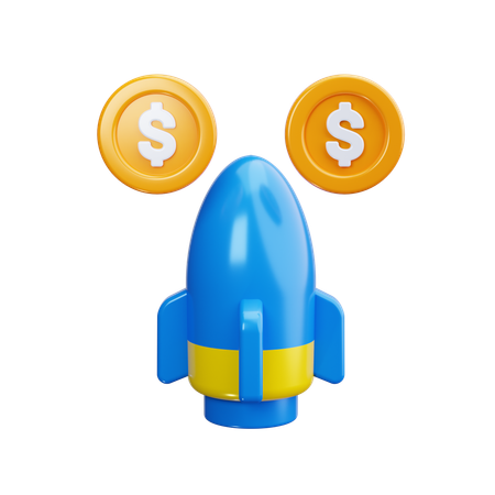 Startup Profit  3D Icon