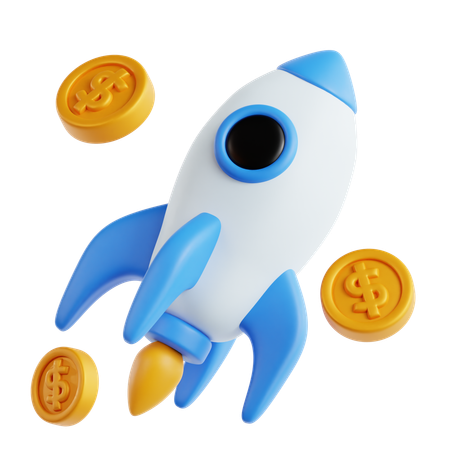 Startup Profit  3D Icon