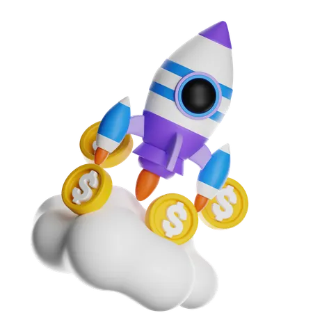 Startup Profit  3D Icon