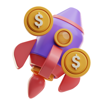 Startup Profit  3D Icon