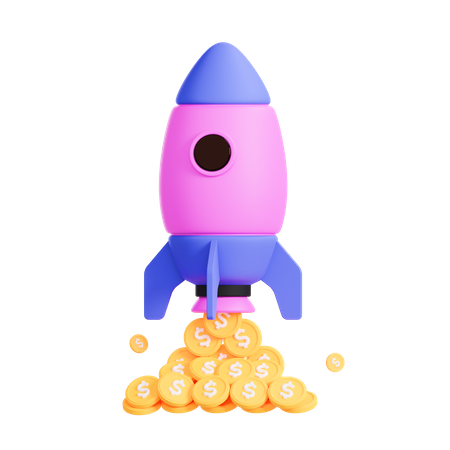 Startup Profit  3D Icon