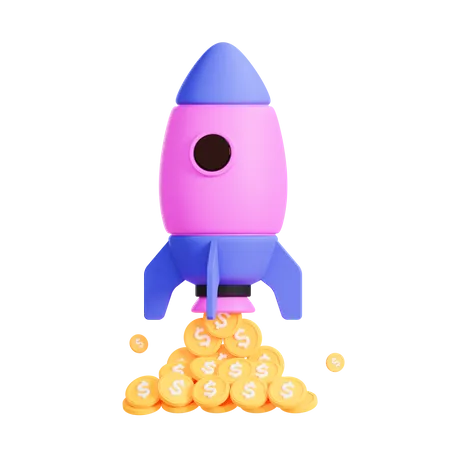 Startup Profit  3D Icon