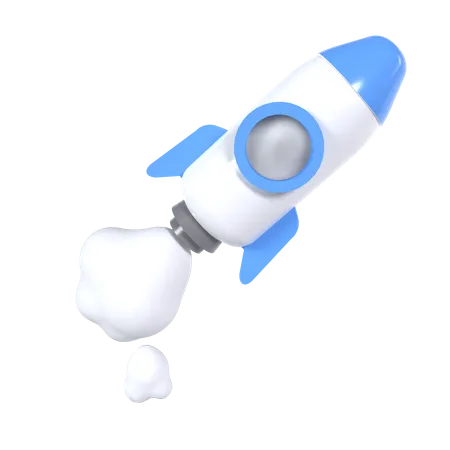 Startup Rocket 3D Icon