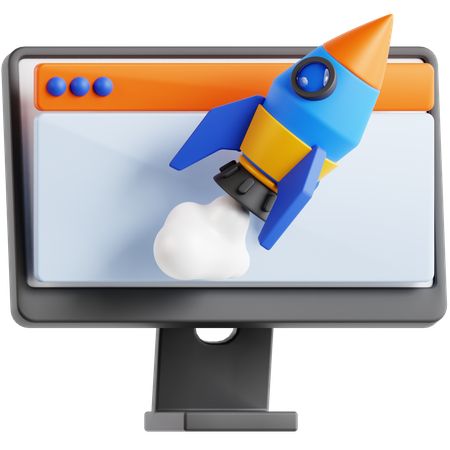 Startup Technology  3D Icon