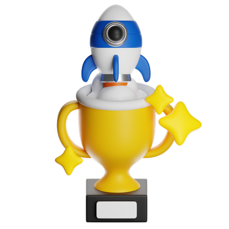 Startup Trophy  3D Icon