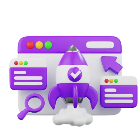 Startup Website  3D Icon