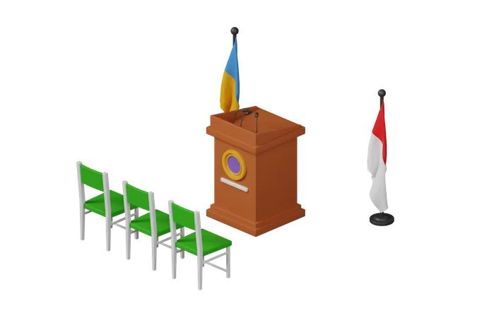 State Speech 3D Icon