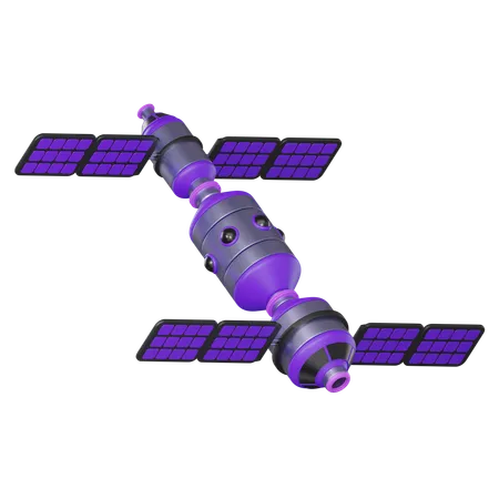 Technology Of A Space Station Perfect For Projects Involving Space Exploration Sci Fi Themes And Futuristic Concepts 3 D Render Illustration 3D Icon