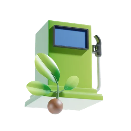 Station de biocarburant  3D Icon