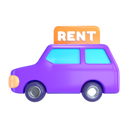 Station de location de voitures  3D Icon