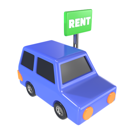 Station de location de voitures  3D Icon