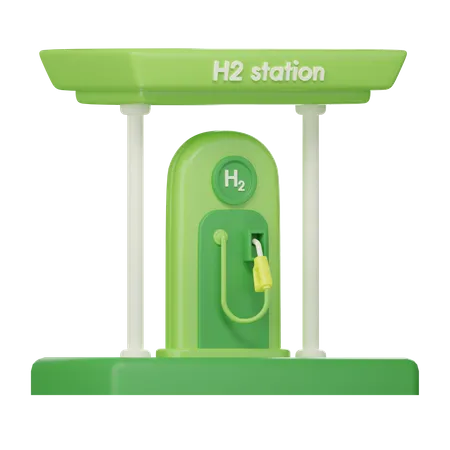 Station-service à hydrogène  3D Icon