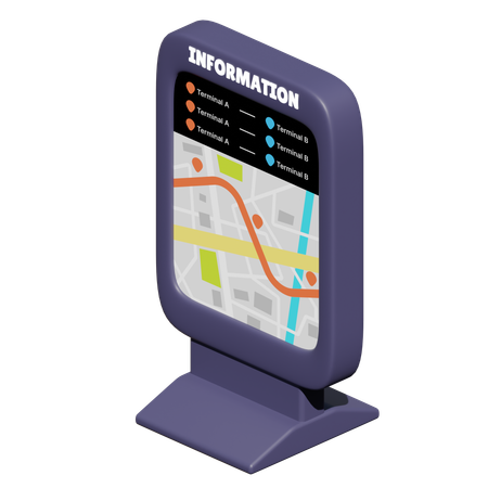 Station Info  3D Icon