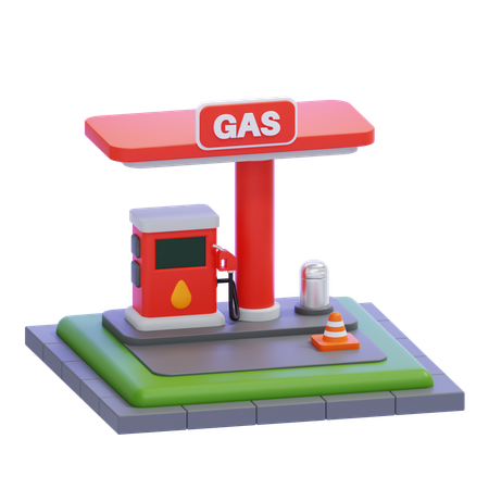 Station-essence  3D Icon