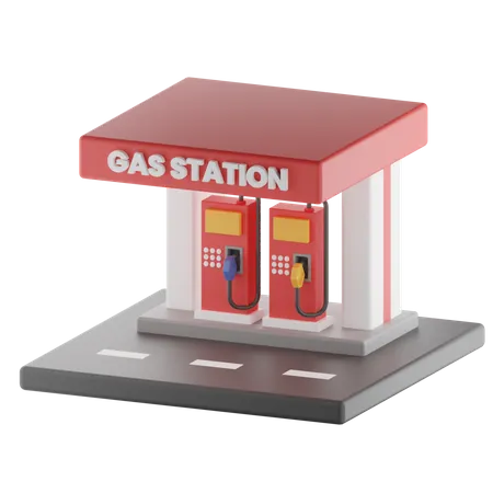Station-essence  3D Illustration
