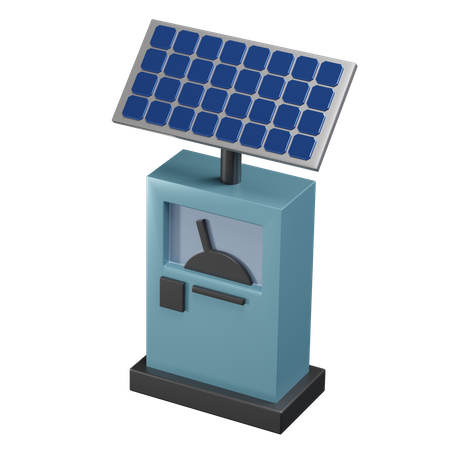 Station solaire  3D Icon