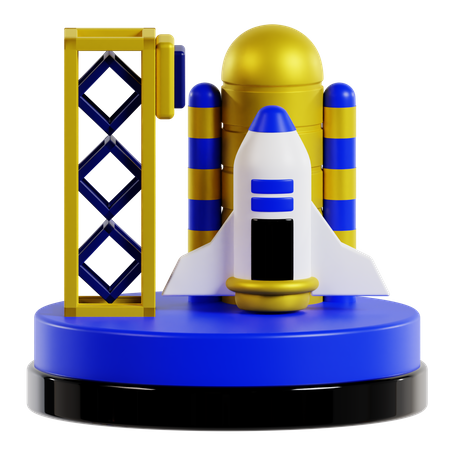 Station spatiale  3D Icon