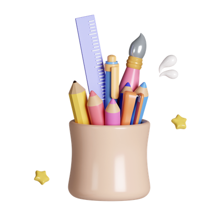 Stationary Holder  3D Icon