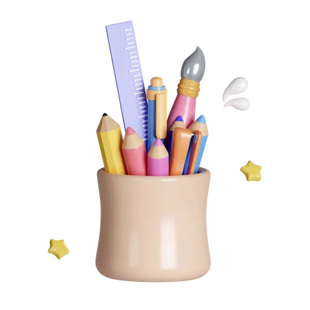 Stationary Holder  3D Icon