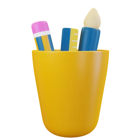 Stationary Jar  3D Illustration