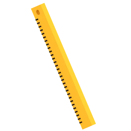 Stationary Ruler  3D Illustration