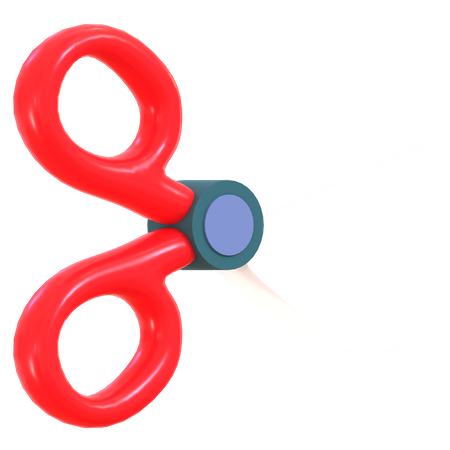 Stationary Scissor  3D Illustration