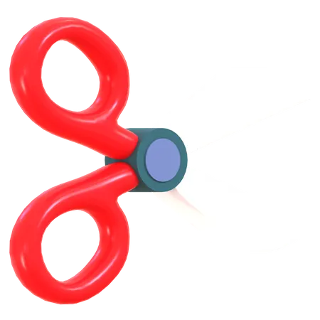 Stationary Scissor 3D Illustration