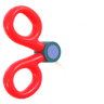 3d stationary scissor emoji