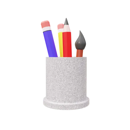 Stationary With Holder  3D Icon