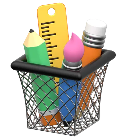 Stationery Basket  3D Icon