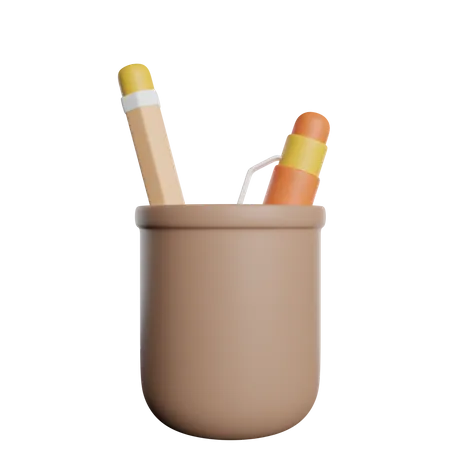 Stationery Cup  3D Icon