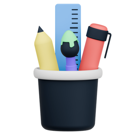 Stationery Cup  3D Icon