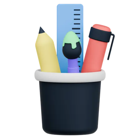 Stationery Cup  3D Icon