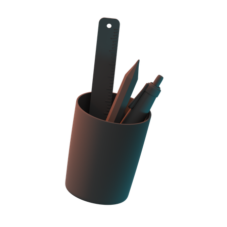 Stationery Glass  3D Icon