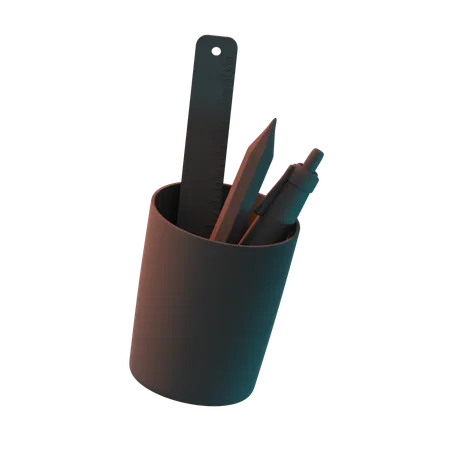 Stationery Glass  3D Icon