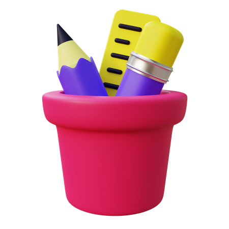 Stationery Holder  3D Icon